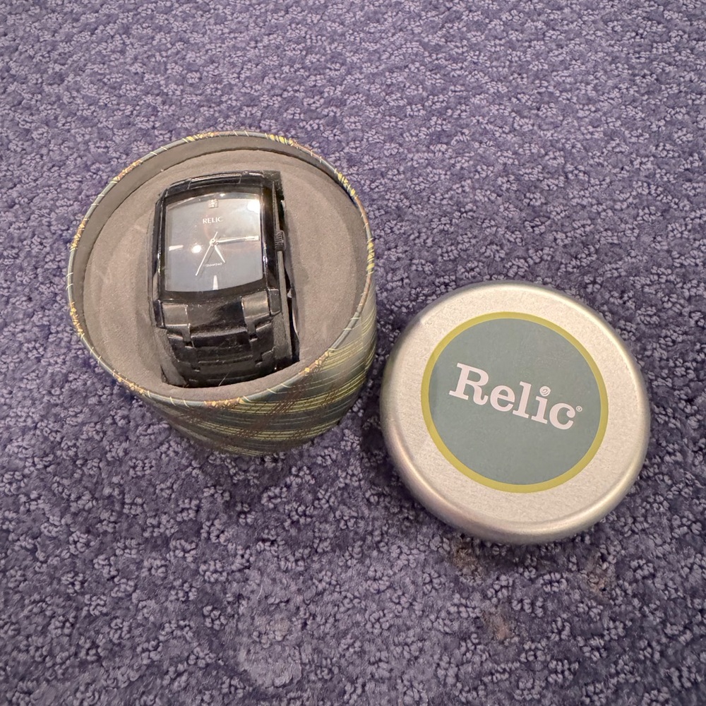 Men’s black Relic Watch